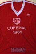 Arcadia Shepherds (South Africa) Football Shirt ~1985 BP Top Eight Cup Final~ short sleeve, in red