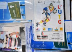 Selection of Rugby League Challenge Cup Match programmes (c.80): For French Clubs competing in the