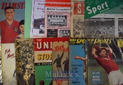 Selection of interesting publications featuring Manchester Utd players to include World Sports