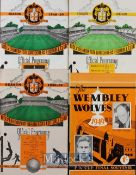 Wolverhampton Wanderers 1947/48 v Aston Villa football programme 1949/50 v Blackpool (FAC), 1950/