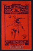 1936/37 Arsenal v Manchester Utd FAC football programme 30 January 1937 Slight crease, slight