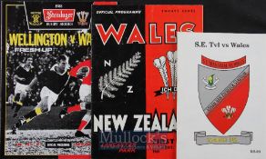 1969-1995 Wales Abroad Rugby Programmes (3): Good clean trio from the New Zealand v Wales 1st Test