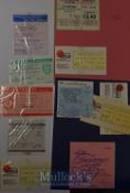 1985/86 Manchester Utd Division 1 match tickets homes Aston Villa, Newcastle Utd, Southampton,