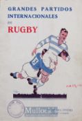Rare 1936 ‘British Lions’ Tour to Argentina Rugby Programme: v Argentina Seleccionada “B” played