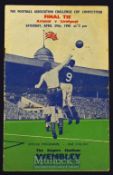 1950 FA Cup final match programme Arsenal v Liverpool 29 April 1950. Fair-good.