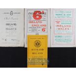 1953 Full Set of Irish International Rugby Programmes (4): All four issues from the Five Nations