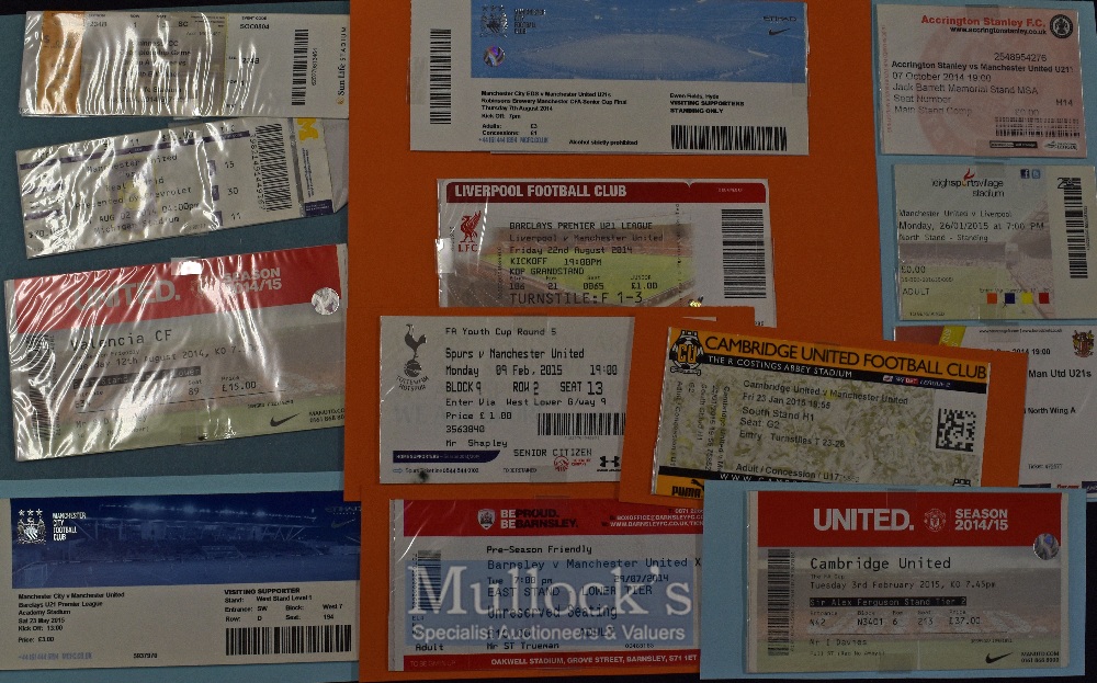 2014/15 Manchester Utd premier league match tickets homes (18) and aways (19), FA Cup Arsenal (h),