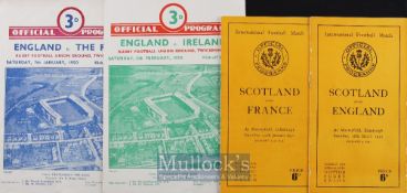 1950 Five Nations ‘Trials and Tests’ Rugby Programmes (4): England’s Trial Match and v Ireland (some