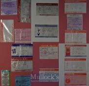 1986/87 Manchester Utd Division 1 match tickets homes (21) plus aways (16), FAC homes v Manchester