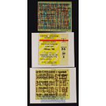 1967/68 Manchester Utd European Cup match tickets homes v Gornik, v Real Madrid (EC s.final) plus