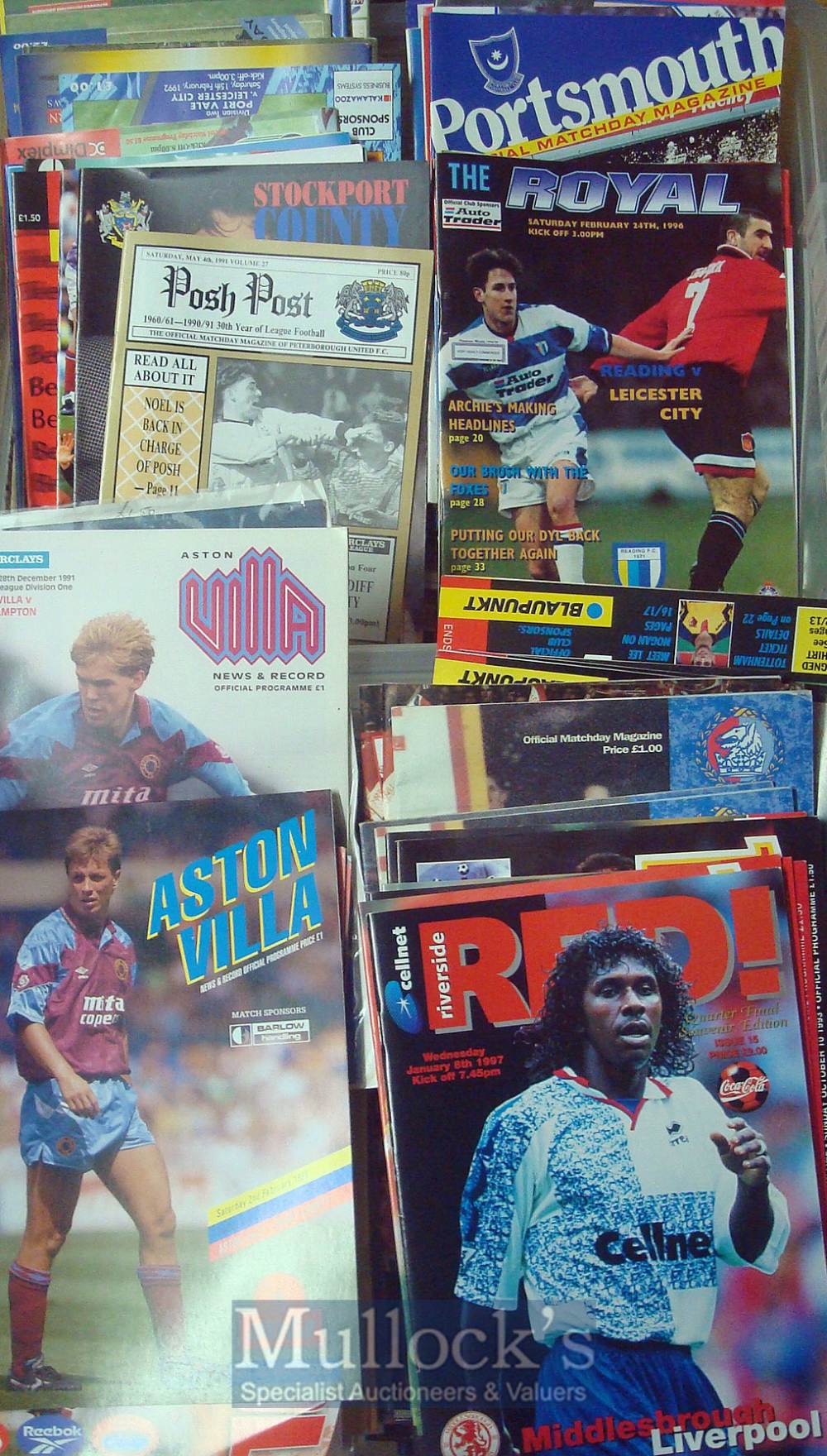 Assorted 1990s Football Programmes to include Liverpool, Portsmouth, Watford, Newcastle United,