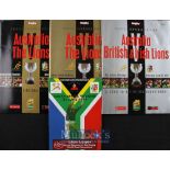 1997/2001 British & Irish Lions Rugby Programmes & Tickets (4): Full set of three Australia v