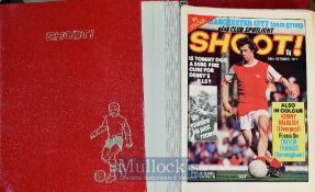 Quantity of ~Shoot!~ Football Magazines from 1969 onwards approx. 300 issues contained within 12