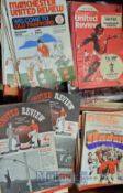 Large Selection of late 1950s onwards Manchester United Football Programmes, league, cups etc noted,