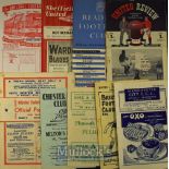 Selection of assorted programmes to include 1947/48 Manchester City v Arsenal, 1948/49 Bristol