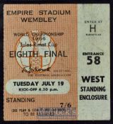 1966 World Cup match ticket Mexico v Uruguay at Wembley 19 July, worth a view.
