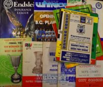 Selection of big match football programmes to include 1965 ECWC final WHU v Munich 1860, 1970