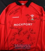2003 Wales Rugby Squad Signed Jersey: Mint with tags, Official WRU Team Merchandise, a large scarlet