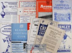 Selection of Assorted football programmes to include 1945/46 Stoke City v Blackpool, 1946/47