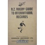 Scarce Booklet, 1946 NZ Rugby Guide to International Records: In good condition for age, owner’s