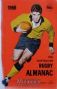 1968 Australian Rugby Almanac: Attractively produced with striking colour cover and full of detail