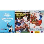 France Homes Rugby Programmes v England (3): Issues for the matches at Paris from 1986, 1990 and