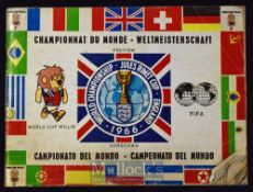 Rare 1966 World Cup Italian Version Tournament Brochure ~Championnat du Monde –