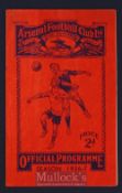 1936/37 Arsenal v Liverpool football programme 10 March 1937 Very slight crease, rusty staple, o/w