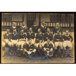 1921 large mounted official photo, Scottish XV v England: Bumped corners and a little fading to