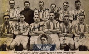 1930/31 Huddersfield Town Football Autographs from the FA Cup Finalists 1930 and include Roy