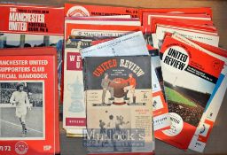 Selection of Manchester Utd home football programmes to include 1950/51 Chelsea 1961/62 Ipswich