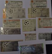1999/2000 Manchester Utd Champions League match tickets to include Sturm Graz (h&a), Zagreb (h&a),