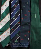 Rugby Ties, Irish Interest (4): Selection of official neckties to include Irish RFU Centenary 1874-