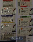 2010/11 Manchester Utd premier league match tickets homes (18) and aways (19); FAC homes
