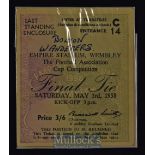 1958 FA Cup Final ticket from Wembley 3 May 1958. Fixture written on front, o/wise Good.