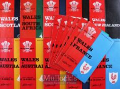 Wales Home Rugby Programmes v Five Nations & Tourists (15): Eleven issues from Wales v Scotland