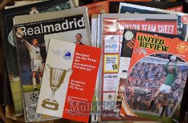 Collection of Manchester Utd big match football programmes to include FA Cup finals, other cup