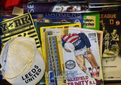 Mixed Selection of Football Ephemera includes programmes, with some Rugby included, worth inspecting