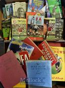 Selection of football books to include 1958 Football Champions, 1961 Topical Times, 1959 Soccer