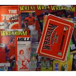 Selection of Wrexham home football programmes to include 1975/76 ECWC v Djurgardens, Stal Rzeszow,