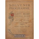 Very Rare WW1 1917 Wartime Rugby Programme, Australian Imperial Force v Reserve Battalion, Welsh