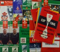 1973-2012 English and Welsh Big Cup Match Rugby Programmes (36): 18 WRU Cup Finals, a little