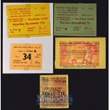 1962/63 FA Cup final ticket (4 May, overstamped) + Manchester Utd official card for enclosing