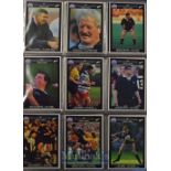 1991 NZRU Official Trade Card Collection: Full 217 card players set, attractive coloured items