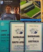 South Hemisphere Nations in UK Rugby Programmes (5): Barbarians v Australia 1967 & South Africa
