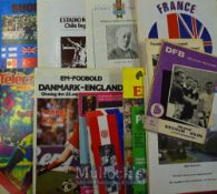 England international away match programmes to include 1965 Germany, 1975 Switzerland x 2,