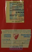 1957/58 European Cup Red Star Belgrade v Manchester Utd match ticket 5 February 1958, the second leg