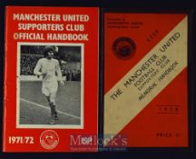 1958 Manchester Utd memorial handbook official issue by the supporters group, 1971/72 Official