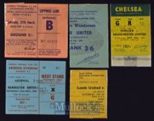 Manchester Utd away match tickets to include Wolves (FAC), Chelsea, Leeds Utd, Arsenal, Leeds