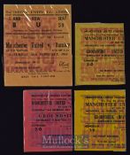 1964/65 Manchester Utd home match tickets to include Burnley (FAC), Stoke City (FAC), Borussia